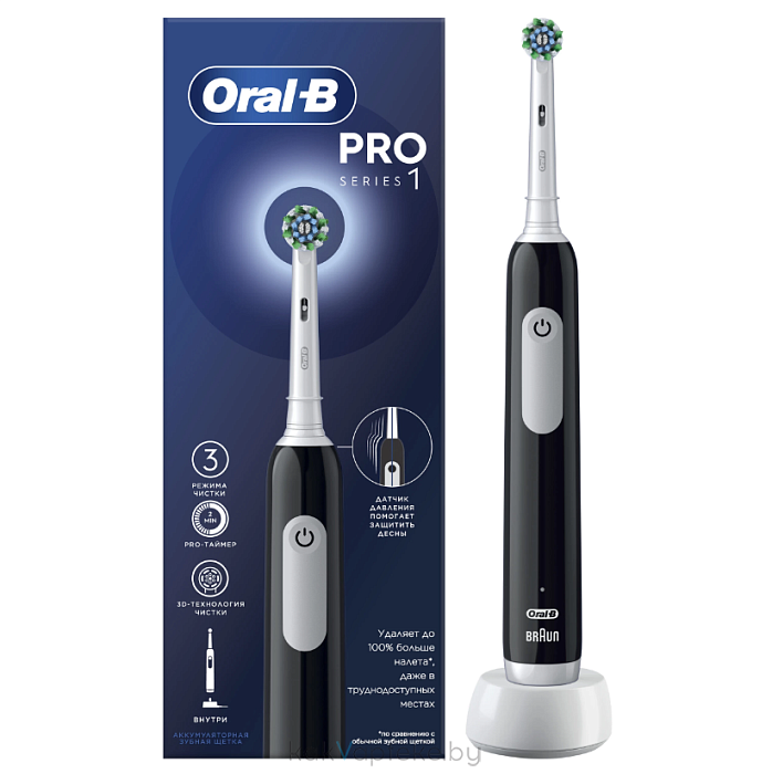 Braun Электрическая зубная щетка  тип 3791 с зарядным устройством тип 3757 (D305.513.3)