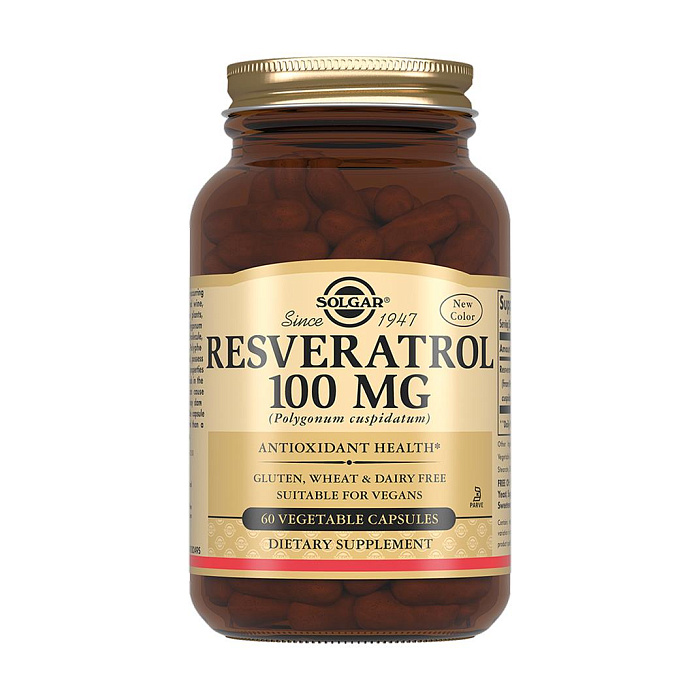 Solgar Ресвератрол 100 мг, БАД капсулы №60