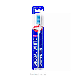 GLOBAL WHITE Зубная щётка для взрослых ЭКСТРА ОТБЕЛИВАЮЩАЯ EXTRA WHITENING