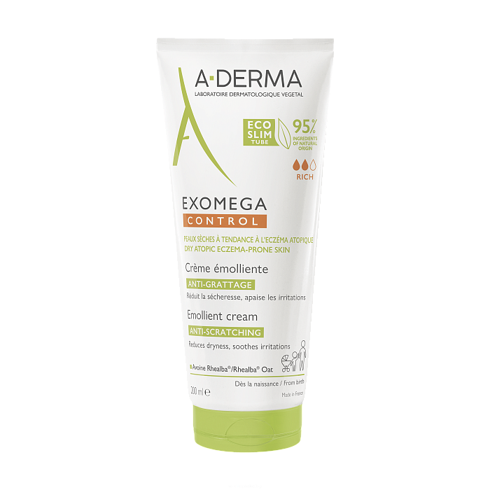 A-DERMA EXOMEGA CONTROL Смягчающий крем для лица и тела 200 мл