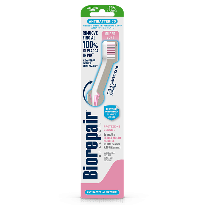 Biorepair Curve Protezione Gengive Зубная щетка изогнутая для защиты десен (супер мягкая)