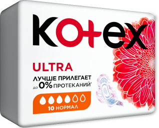Kotex Ultra Normal Прокладки женские гигиенические (поверхн. сеточка) 10 шт