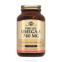 Solgar Рыбий жир Омега-3 740 мг, БАД капсулы №50