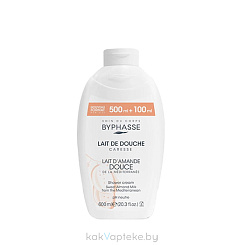 BYPHASSE Крем-гель для душа CARESSE Миндальное Молочко, 600 мл