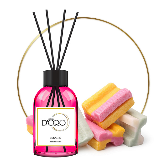 Gamma D'ORO Аромадиффузор для дома Love is (жвачка) 100 мл LOVE IS