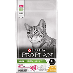 Pro Plan. Корм сухой полнорационный для взрослых стерилизованных кошек и кастрированных котов, с высоким содержанием утки и печенью, 10 кг