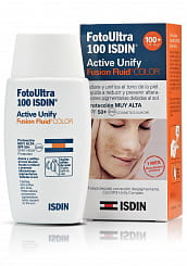 ISDIN Флюид тональный для лица Foto Ultra 100 ISDIN Active Unify / Fusion Fluid COLOR, SPF 50+, 50 мл