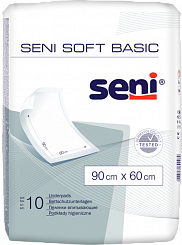 Seni soft Basic Пеленки одноразовые (впитывающие) 90х60 10 шт