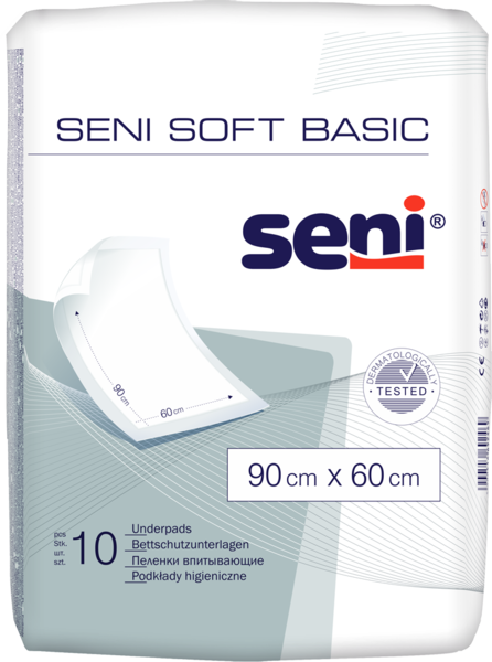 Seni soft Basic Пеленки одноразовые (впитывающие) 90х60 10 шт