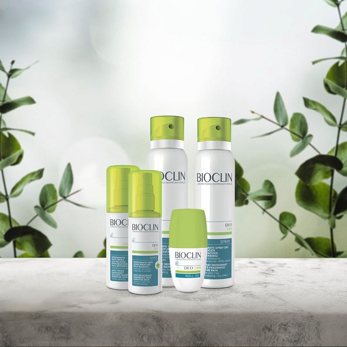 BIOCLIN DEO 24Ч Спрей-дезодорант без запаха для чувствительной кожи, 100 мл