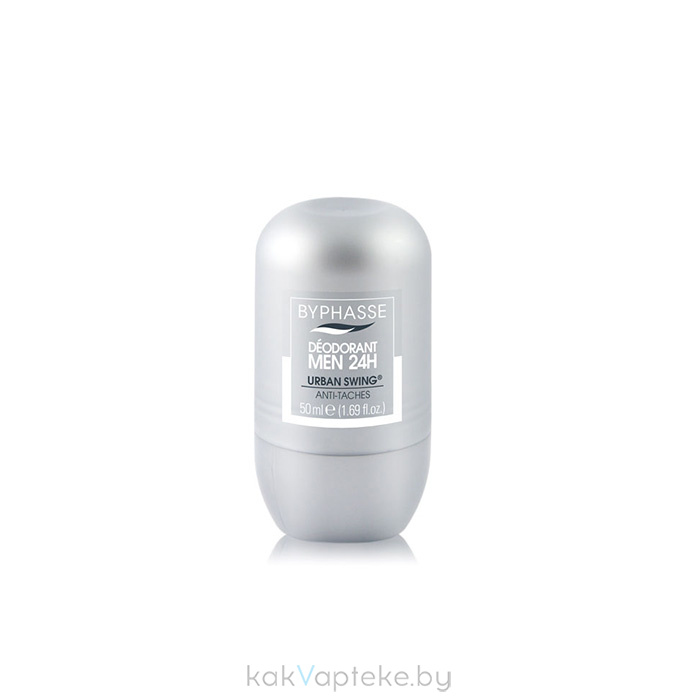 BYPHASSE Шариковый дезодорант-антиперспирант для мужчин URBAN SWING 48H, 50 мл