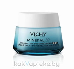 Vichy Крем интенсивно увлажняющий 72ч для сухой кожи Mineral 89, 50 мл