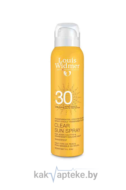Louis Widmer Солнцезащитный  спрей 30 (SPF30),125 мл