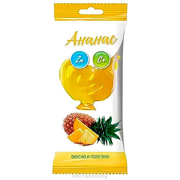 Петушок леденцовая карамель  с цинком и вит С со вкусом ананаса