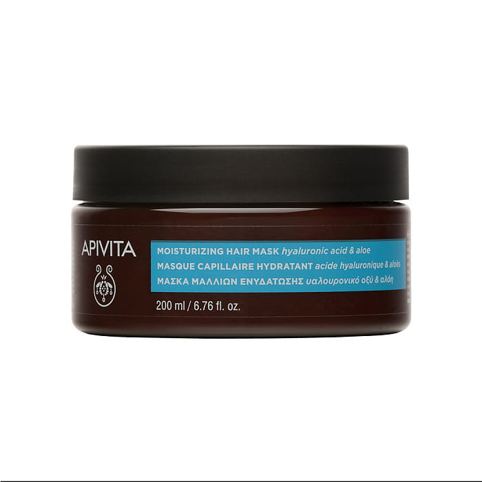 APIVITA Маска для волос увлажняющая с гиалуроновой кислотой и алоэ / Moisturizing Hair Mask Hyaluronic Acid & Aloe, 200 мл