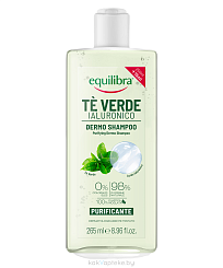 EQUILIBRA Гиалуроновый  шампунь с зеленым чаем, 265 мл