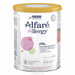 Alfare Allergy с олигосахаридами грудного молока. Специализированная пищевая продукция диетического лечебного питания, 400г