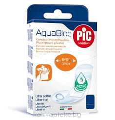 Пластырь Aquabloc водонепроницаемый с антибактериальной подушечкой, мм: 25 х 72 №10