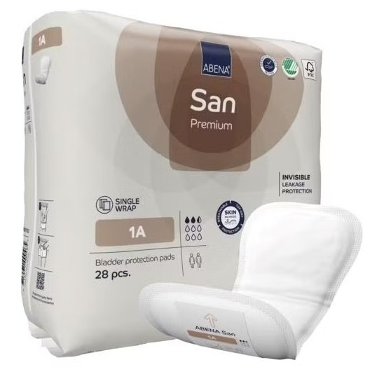 Abena San Premium (1А) Прокладки одноразовые урологические для взрослых, 28 шт