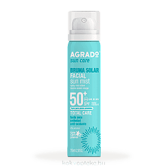 AGRADO Солнцезащитный мист для лица SPF 50+ / Facial Sun Mist SPF 50+, 75мл