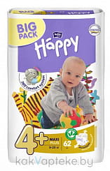 Bella Baby Happy Maxi Plus Подгузники гигиенические для детей, 62 шт