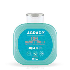 AGRADO Гель для ванны и душа Aqua Blue / Aqua Blue Bath & Shower Gel, 750мл