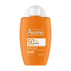 AVENE Ультралегкий солнцезащитный невидимый флюид для лица SPF 50 50 мл
