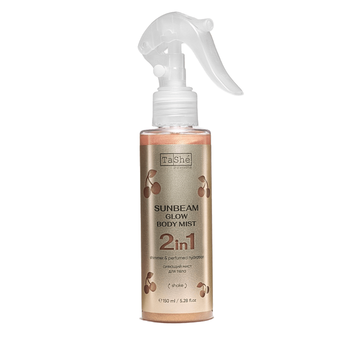 Tashe professional Sunbeam Glow body mist Сияющий мист для тела, 150 мл