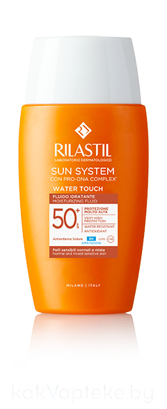 Rilastil Sun System Water Touch Солнцезащитный увлажняющий флюид SPF 50+ 50 мл