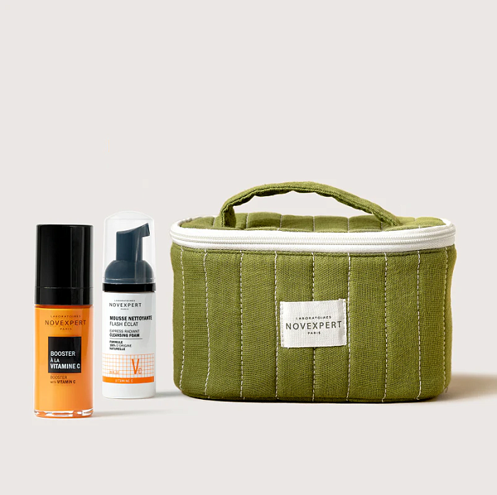 Набор Novexpert: Сыворотка-бустер с вит С 30мл, Vitamin C Пенка для умывания «Экспресс сияние», 40 мл