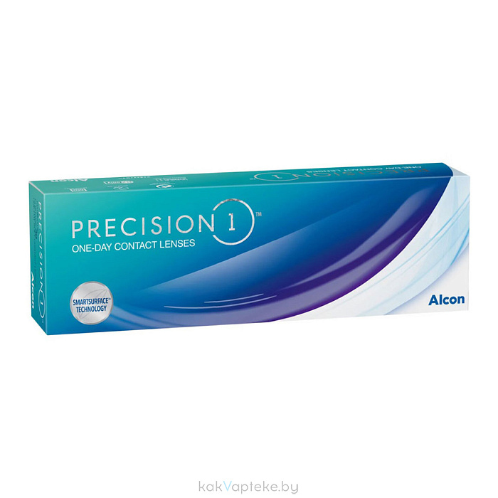 Линзы контактные мягкие ежедневной замены Precision1 -1.5, 1 штука