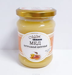 Мед натуральный цветочный 0,350 кг. стекло
