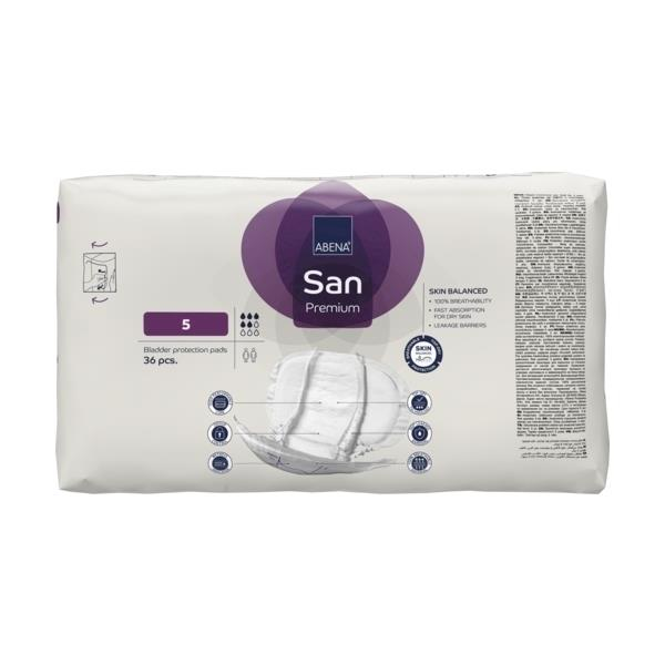 Abena San Premium Прокладки одноразовые урологические для взрослых (5), 36 шт