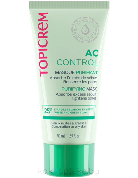 TOPICREM AC CONTROL Очищающая маска, 50 мл