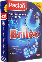 Paclan Brileo Специальная соль для посудомоечных машин, 1кг