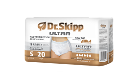 Dr. Skipp Подгузники-трусы для взрослых (Ultra), р-р S. 20 шт