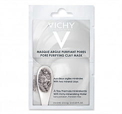 Vichy Маска с глиной минеральная очищающая поры для лица 2*6мл