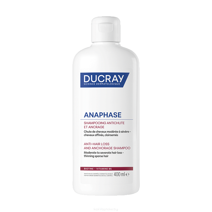 DUCRAY ANAPHASE Шампунь против выпадения волос усиливающий фиксацию корней 400 мл