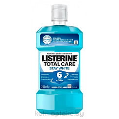 LISTERINE Total Care Stay White ополаскиватель для полоcти рта, 250 мл