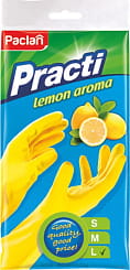 Paclan Перчатки резиновые (запах/лимона(L))