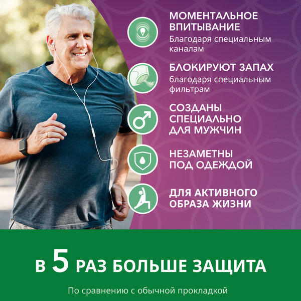Depend Впитывающее белье (трусы-подгузники) для Мужчин L/XL *9шт