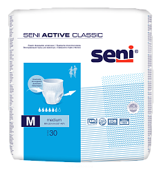 SENI ACTIVE CLASSIC medium Трусы впитывающие для взрослых 30 шт
