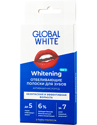 Global WHITE  Отбеливающие полоски для зубов 