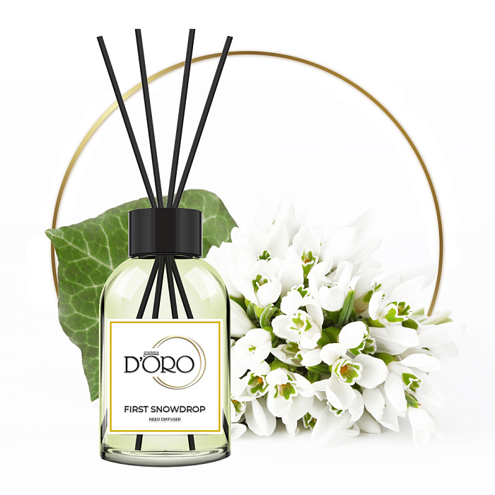 Gamma D'ORO Аромадиффузор для дома Первый подснежник 100 мл FIRST SNOWDROP