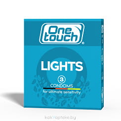 One Touch Lights Презервативы, 3 шт