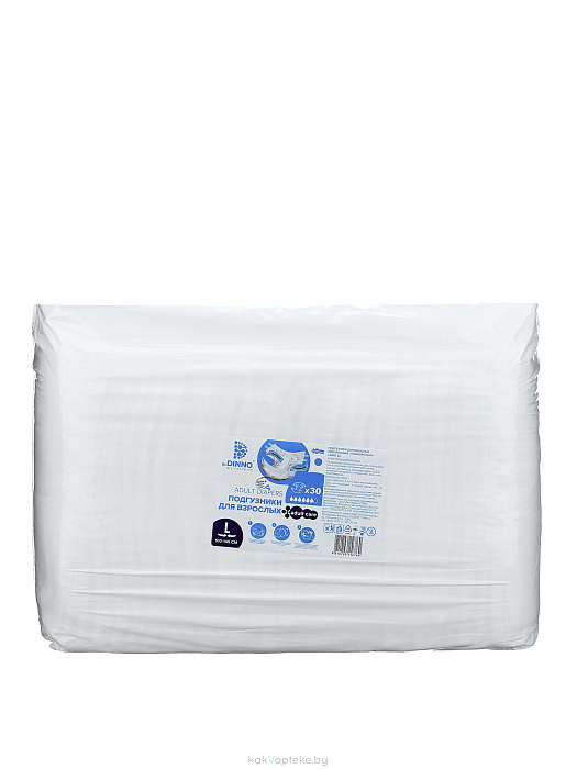 Dr.Dinno Standart Plus Подгузники для взрослых одноразовые L 30 шт