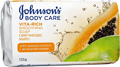 Johnson's Body Care Vita Rich Смягчающее мыло с экстрактом папайи, 125 г