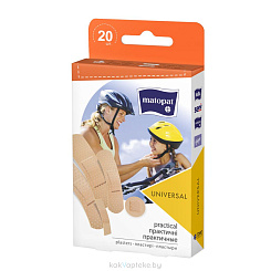 Набор пластырей MATOPAT UNIVERSAL размером 25мм х 76мм, 9мм х 38мм, 19мм х 76мм, 15мм х 58мм, D22мм