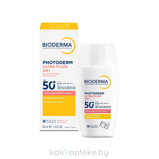Bioderma Флюид солнцезащитный для чувствительной кожи\Photoderm Ultra-fluid AR+ SPF50+  30 мл