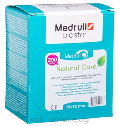 Пластыри  Medrull "Natural Care" №200 (19х72мм)